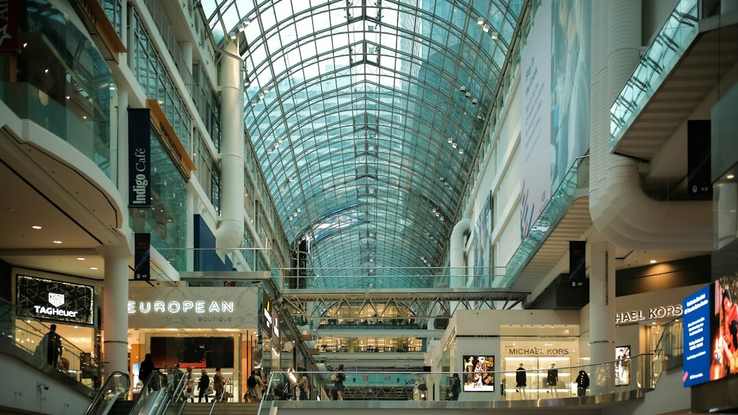 security guard in shopping mall