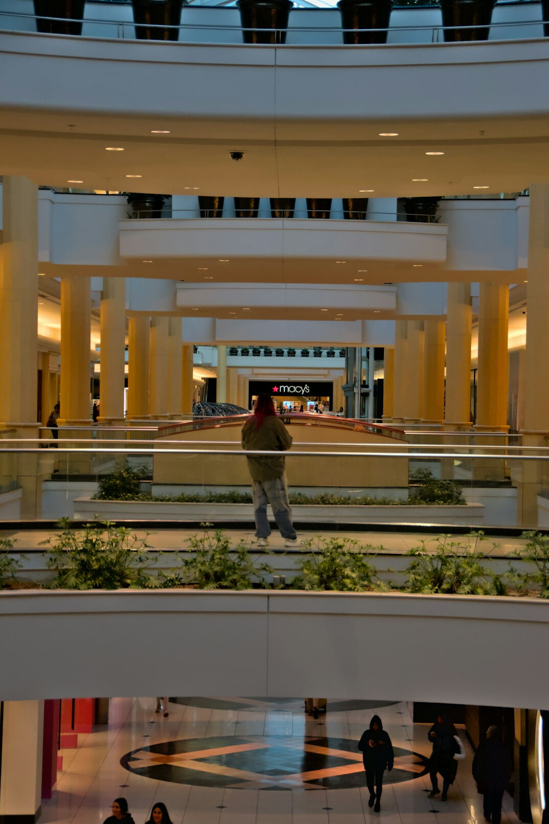 security guard patrolling mall
